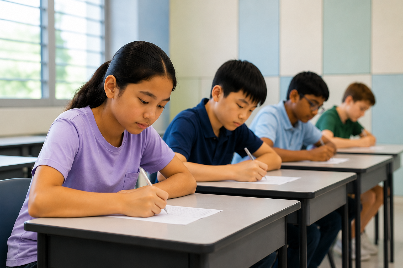 Image of a group of children in a classroom setting